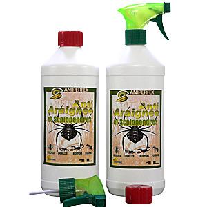 Anti-araignées x2 - Insecticide et répulsif pour araignées et scolopendres - Flacons 2x1L avec sprays et bouchons sécurité enfant_0