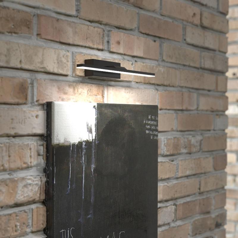 MCJ APPLIQUE MURALE LED MIROIR 40 CM NOIR 3000K