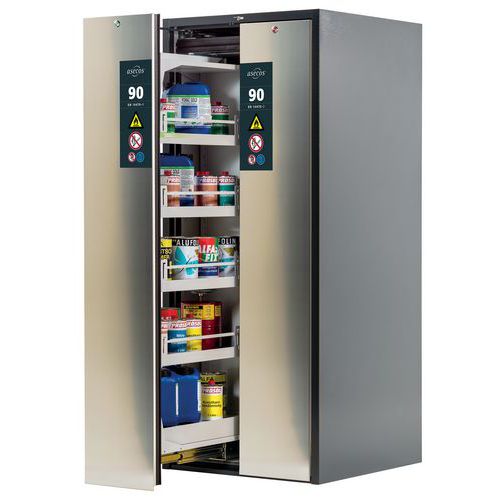 ARMOIRE V-MOVE-90-ETAGÈRE-819-GRIS/ARGENT-9 - ASECOS