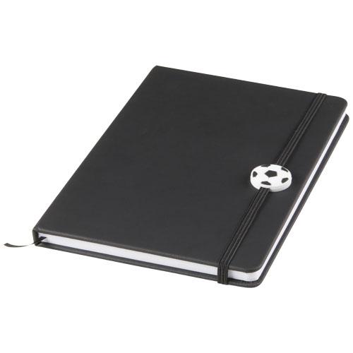 Bloc-notes A5 Football Rowan 10713600 - avec élastique, marque-page et terrain de football_0