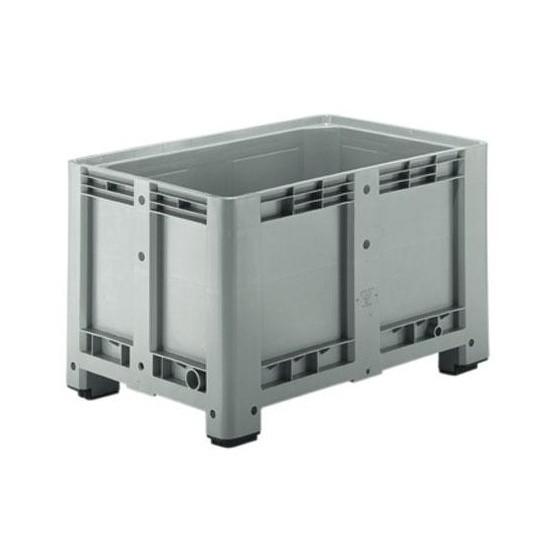 Caisse-palette plastique 4 pieds - côtés pleins - capacité 610 litres - marque Rolléco_0