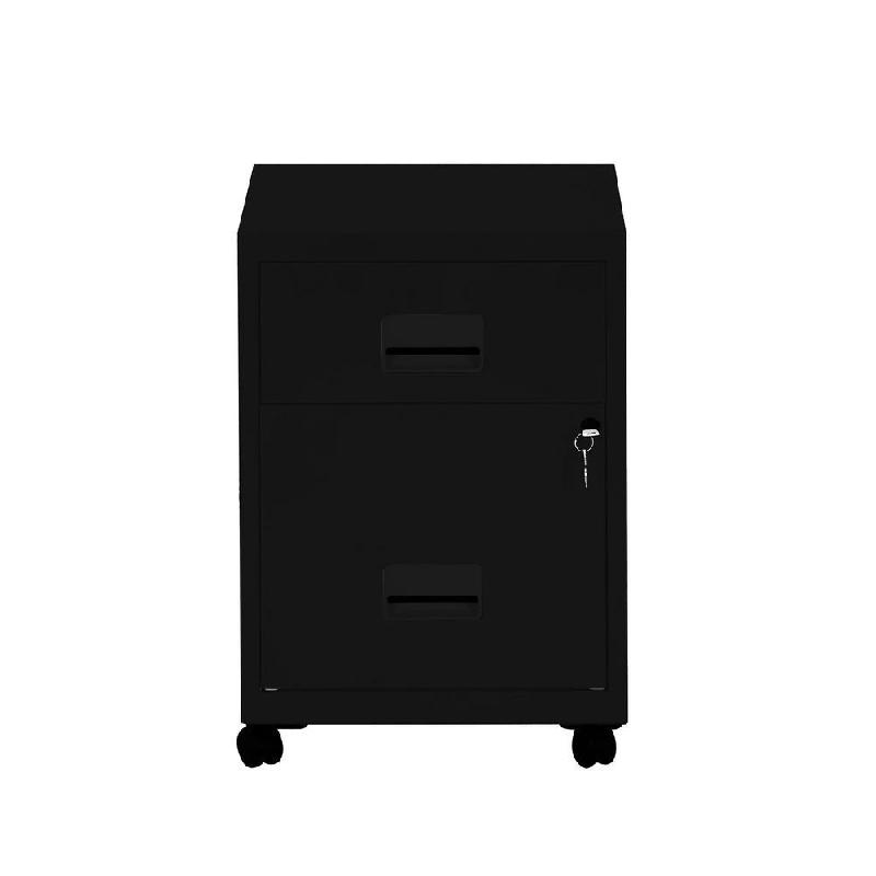 CAISSON MOBILE PRATIC - 2 TIROIRS - NOIR
