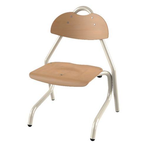 CHAISE TEMPO AST - T2 COQUE BOIS NATUREL - BEIGE 1013 - MOBIDECOR