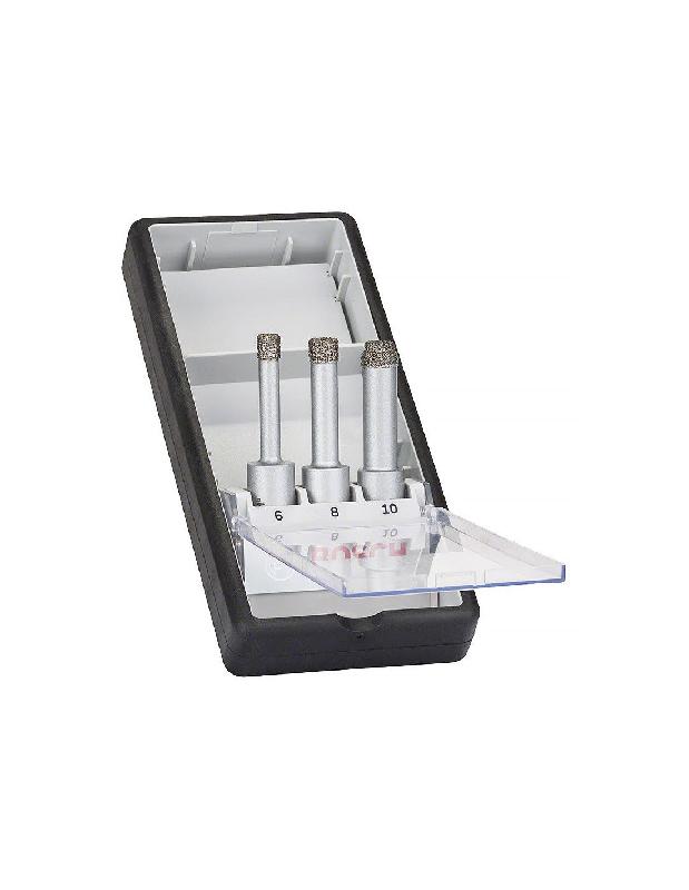 COFFRET DE 3 FORETS DIAMANTÉS EASY DRY ROBUSTE LINE - BOSCH - 2608587145