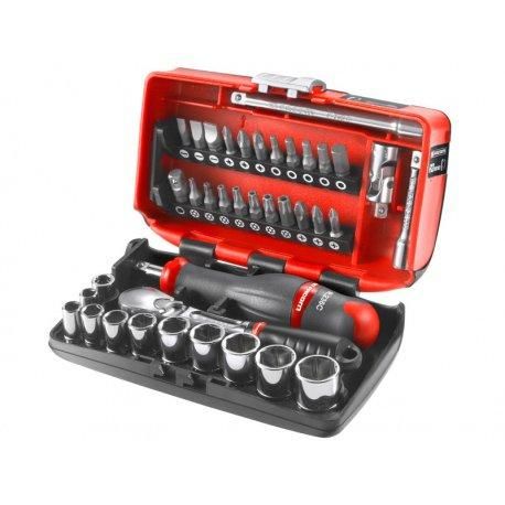 COFFRET POIDS LOURDS CARRE 1 POUCE - DOUILLES 6 PANS 36 A 80 MM