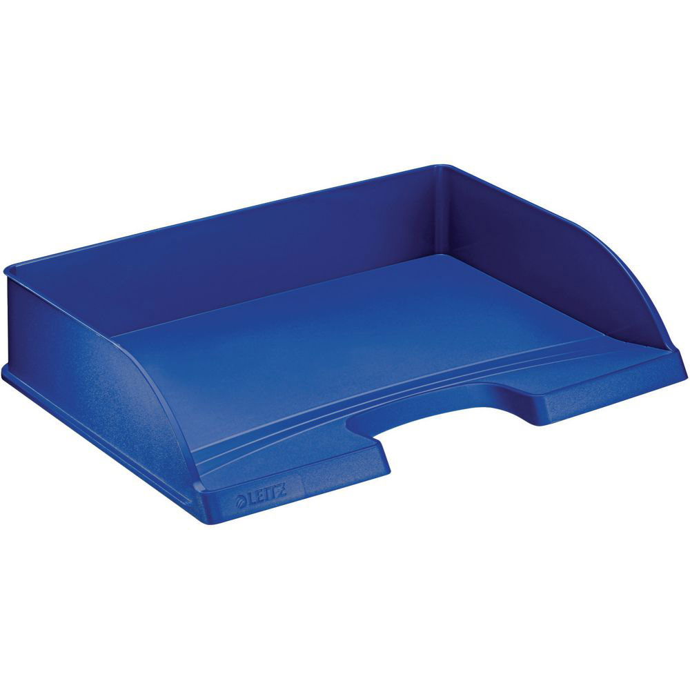 CORBEILLE A COURRIER A L'ITALIENNE JUMBO PLUS - BLEU - DIMENSIONS 36,3 X 27,3 X 10,3 CM - LOT DE 5