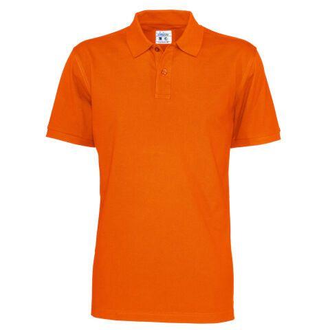 COTTOVER POLO MANCHES COURTES HOMME - CERTIFIÉ GOTS ORANGE - TAILLE XXXXL