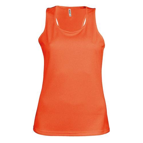 DÉBARDEUR FÉMININ ORANGE FLUO