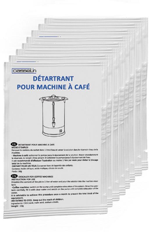Détartrant percolateur - CPCD - 10 sachets de 30g en poudre - Poids total 0,5 kg_0