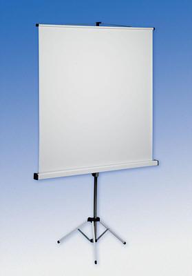 Écran sur trépied pour usage scolaire - 150x150 cm, 180x180 cm, 200x200 cm - Surface M1 et potence inclinable_0