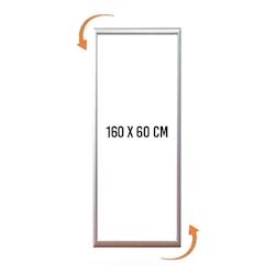 Edimeta Cadre Clic-Clac angle 90° 160 x 60 cm - gris aluminium VAC963_0