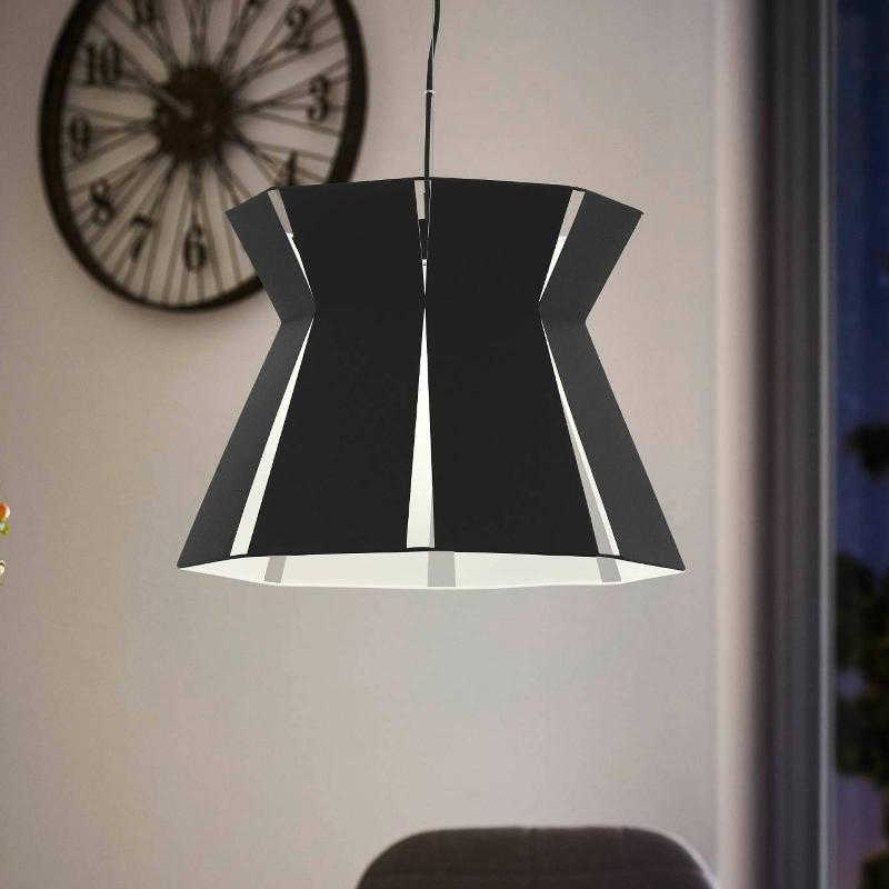 EGLO SUSPENSION VALECROSIA, NOIRE, Ø 42 CM