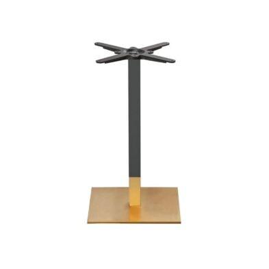 Emh Pied de table noir et doré H72 cm – base carrée - noir acier BISPIEDH72CARGDBK_0
