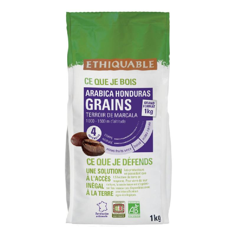 Ethiquable Café en grains Honduras Arabica Bio - 1kg_0