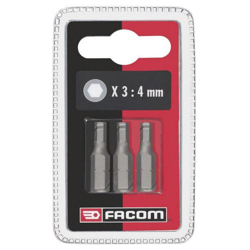 FACOM 5 JEUX DE 3 EMBOUTS POUR VIS 6 PANS CREUX - FACOM FACOM