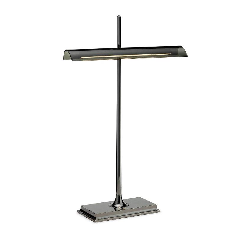 FLOS GOLDMAN - LAMPE À POSER AVEC USB, GRIS FUMÉE