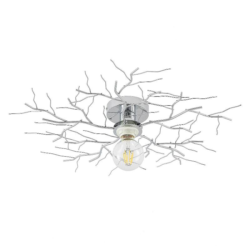 LINDBY VETKI PLAFONNIER AVEC DÉCOR, CHROMÉ