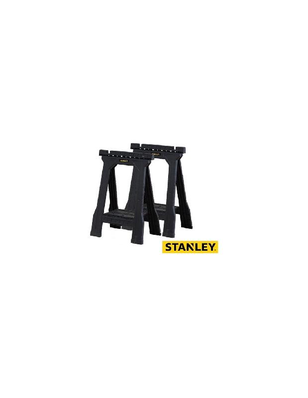 LOT DE 2 TRÉTEAUX PLIABLES JUNIOR CHARGE 362KG - STANLEY - STST1-70355