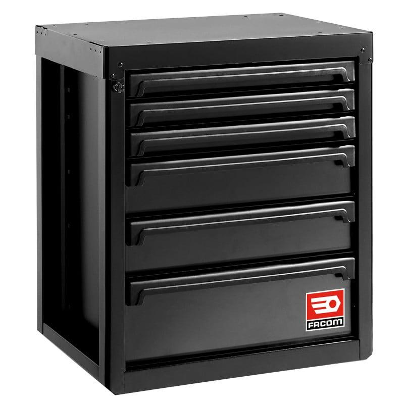 Meuble bas 6 tiroirs noir - rws2  - FACOM | rws2-mbs6tbs_0