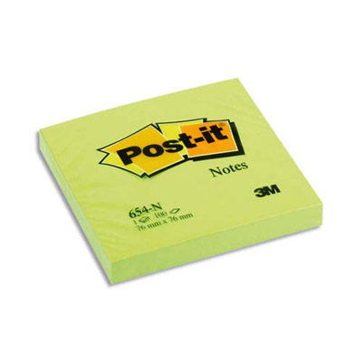 NOTES NEONS POST-IT - 76 X 76 MM - VERT