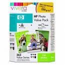 PACK 6 CARTOUCHES HP N°363 + PAPIER PHOTO 10X15 RÉF Q7966EE