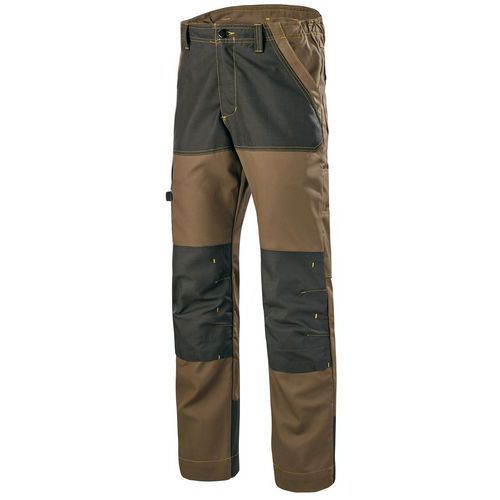 PANTALON DE TRAVAIL CRAFT WORKER MARRON / NOIR 38 - CEPOVETT SAFETY