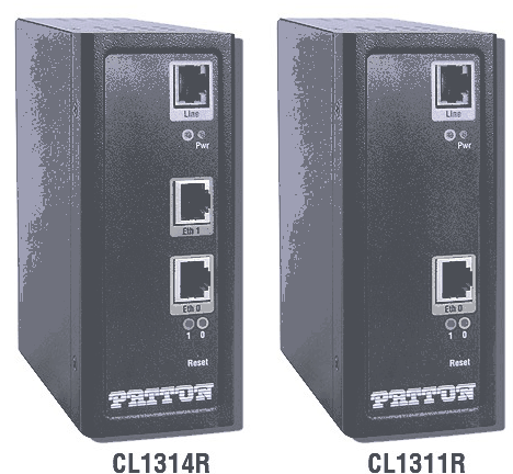 Patton CL1314R / CL1311R - Extenseur Ethernet industriel 5,7 Mbps - 2 fils - 4 ports RJ45 10/100_0