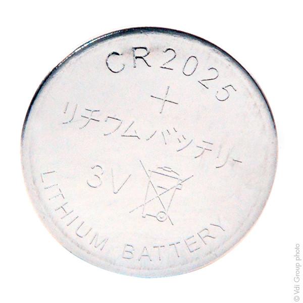 Pile bouton lithium Microbatt - blister CR2025 3V 160mAh - haute stabilité et résistance_0