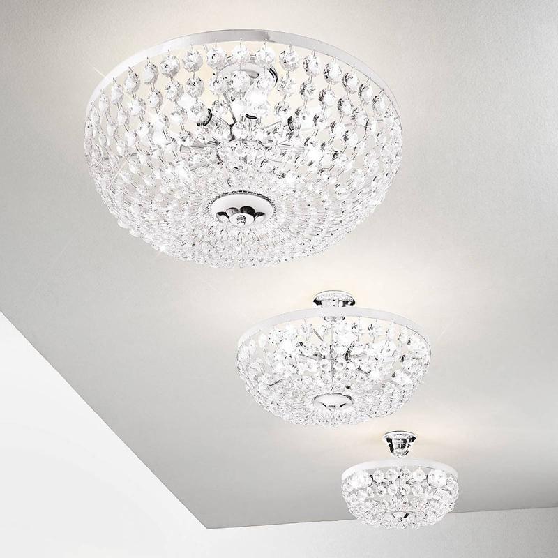 AUSTROLUX PLAFONNIER VALERIE, CHROMÉ, Ø 30 CM