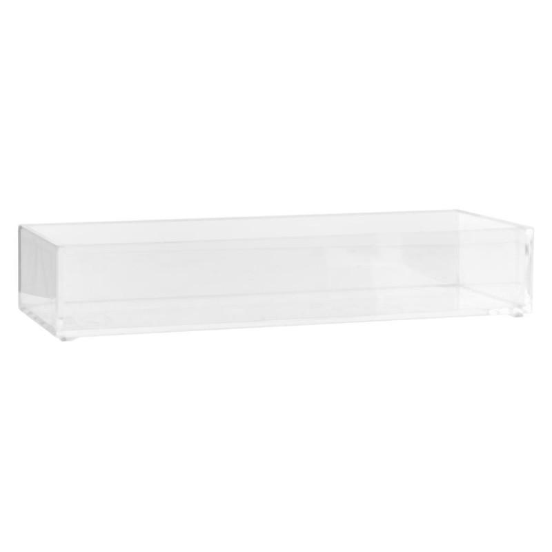 Plateau de rangement rectangulaire Beauty 25cm - Transparent et résistant - Paris Prix_0