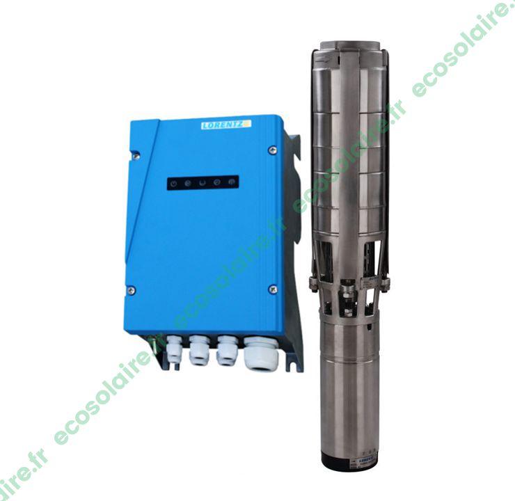 Pompe immergée solaire Lorentz PS2-4000 C-SJ30-2 - Débit 45m³/h - Hauteur manométrique 22m - Avec contrôleur et data module_0