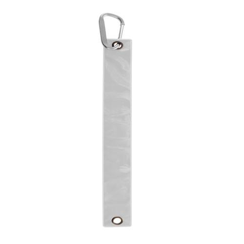 Porte-clés réfléchissant publicitaire Brux - PVC/Aluminium - Impression personnalisée_0