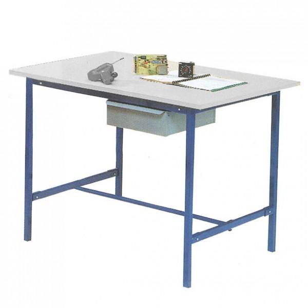Poste de travail table éco Rolléco - Avec tiroir et plateau gris_0