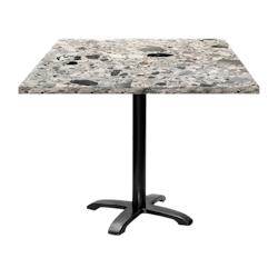 Restootab - Table 90x90cm - modèle Bazila terrazzo cepp - gris fonte 3760371511945_0