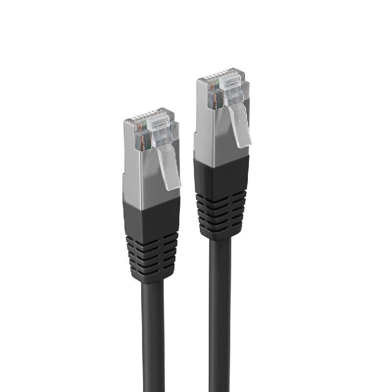 Shiverpeaks Cable patch BASIC-S, cat. 6, S/FTP, 5 m, noir - noir 4017538015655_0