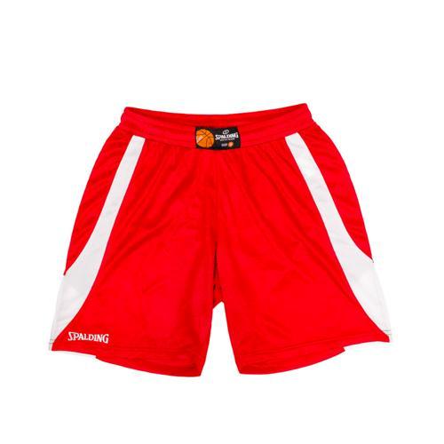 SHORT BASKET FEMME - SPALDING - JAM ROUGE BLANC