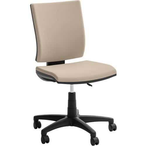 SIÈGE DE BUREAU BAS OPTIMA - REVÊTEMENT TISSU - BEIGE - QUADRIFOGLIO
