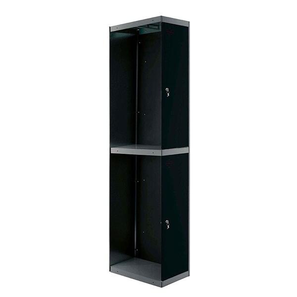 SimonRack Vestiaire Métallique 2 Portes avec Clé, Module Additionnel Professionnel, 1800x400x500 mm, Anthracite - Simonlocker - noir métal 84254371_0