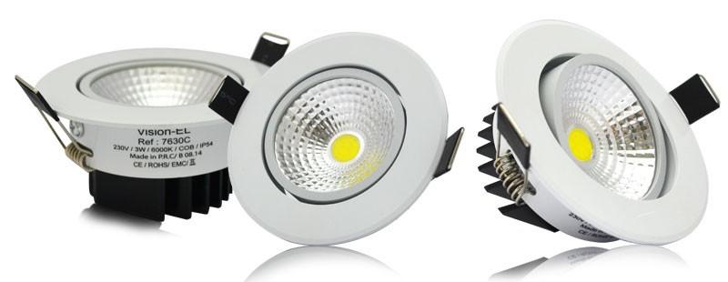 SPOT LED ORIENTABLE 3W 6000°K VISION-EL 7630C