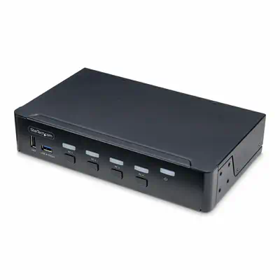 Switch KVM DisplayPort 4 Ports, Moniteur Unique 4K 60Hz, 6 Ports USB, Commutation par Touche de Racc_0