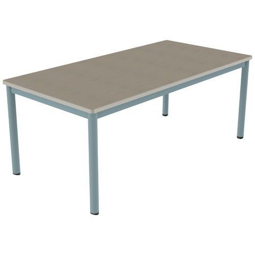 TABLE CARÉLIE MOB 160X80 T4 STR POLY. ÉRABLE G. BEIGE/LAGON - MOBIDECOR