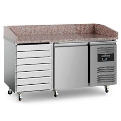 Table de préparation Pizza 1 portes et 7 tiroirs - Combisteel - inox ECO-7950.5145_0