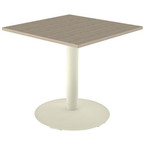 TABLE MANO 80X80 T6 - STRATIF ABS CHÊNE BORDALINO/BEIGE 1013 - MOBIDECOR