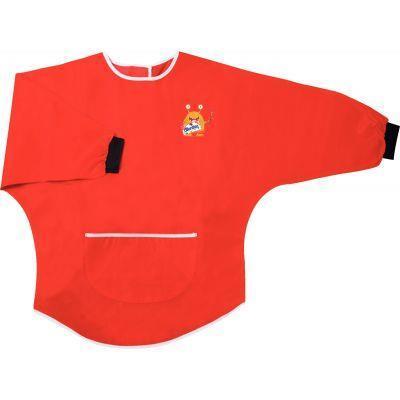Tablier enfant modèle 3 - 5 ans rouge - manches longues avec élastiques - 100% nylon - SAFETOOL_0
