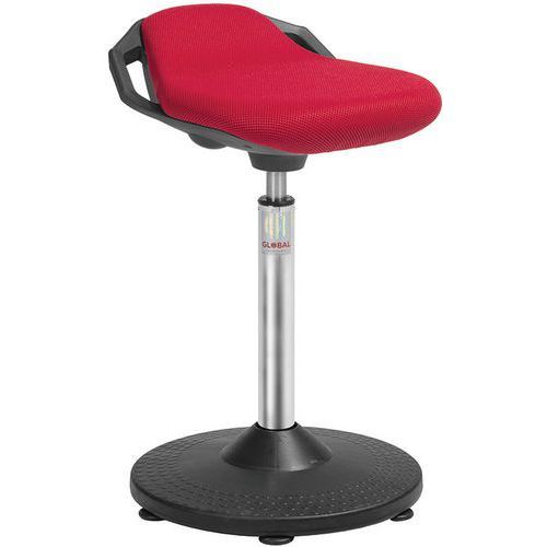 TABOURET TRUMPET SPACE - TISSU 3D - HAUT - ROUGE - GLOBAL PROFESSIONAL SEATING