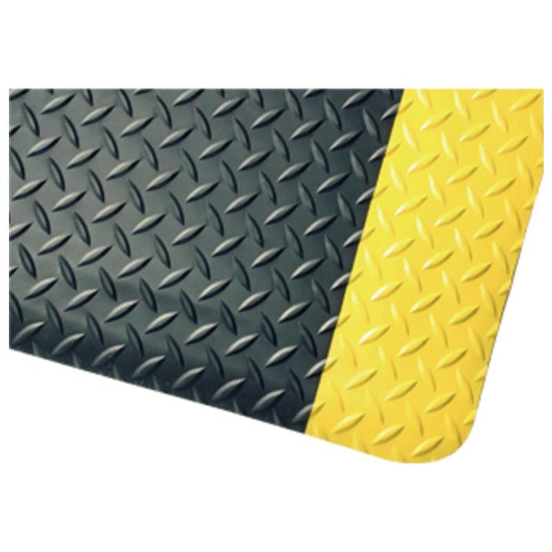 TAPIS ANTIFATIGUE NOIR/JAUNE LE RLX 910X1520X14.3MM