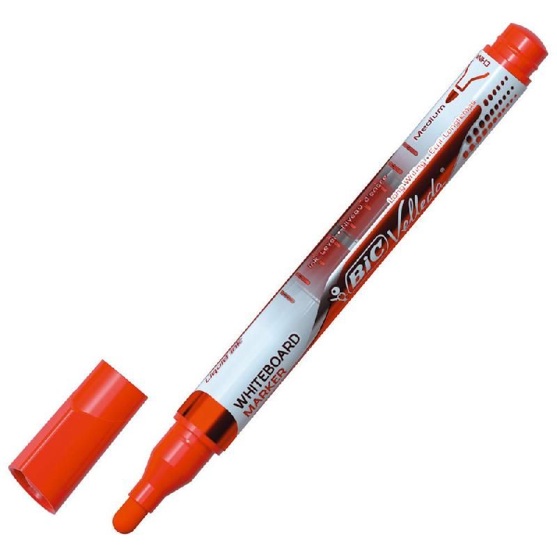 VELLEDA MARQUEUR VELLEDA POCKET - BIC - ENCRE LIQUIDE - POINTE OGIVE - 4,2 MM - COLORIS : ROUGE (PRIX POUR 2 MARQUEURS)