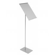 100-830 - Porte-visuel de comptoir - Etiq Création - métal gris - formats A5 et A4 - hauteur 85 cm_0