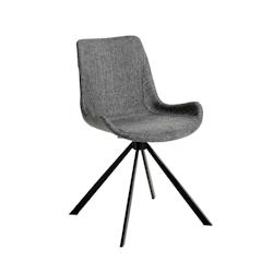 AC ANGEL CERDA Angel Cerdá Chaise pivotante en tissu gris foncé 4071C 54 x 58 x 82 - gris textile 8435631001638_0