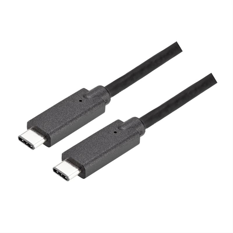 Bachmann câble usb-c 3.1 gen2 1m noir, pd 100w, usb-c - usb-c_0